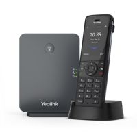 Yealink W78P, IP-Mobiltelefon, Schwarz, Kabelloses Mobilteil, Tisch/Wand, 50 m, 300 m