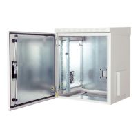 DIGITUS Professional DN-19-22U-6-6-I-OD-2 - Schrank Netzwerkschrank - geeignet für Wandmontage - Grau, RAL 7035 - 22U - 48.3 cm (19")