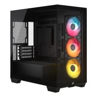 Corsair 2800X RS-R ARGB, Midi Tower, PC, Schwarz, Mini-ITX, micro ATX, Edelstahl, Kunststoff, Gehärtetes Glas, Gaming