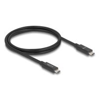 Delock 81211, 1 m, USB C, USB C, USB4 Gen 4x2, 80 Gbit/s, Schwarz