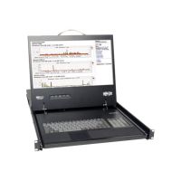 Eaton Tripp Lite Series 16-Port Rack Console Cat5 KVM Switch 1U RM 19" LCD Rackmount - KVM-Konsole mit KVM-Switch - 16 Anschlüsse - 48.3 cm (19")