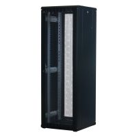 Rockstable 37 HE 19" Serverschrank mit Gitternetztüren, Freistehendes Gestell, 37U, 800 kg, Sperrschloss, Ablageschienen, Verstellbare Füße