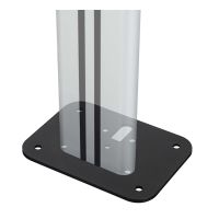 B-TECH BT8381-FFB, Basis, Schwarz, 80 kg, 220 mm, 160 mm, 6 mm