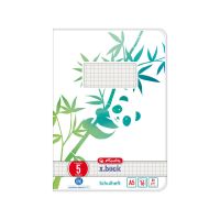 Herlitz GREENline, Abbildung, Grün, Weiß, A5, 16 Blätter, 80 g/m², Kariertes Papier