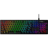 HP HyperX Alloy Origins – mechanische Gaming-Tastatur – HX Aqua (US-Layout), Volle Größe (100%), Kabelgebunden, USB, Mechanischer Switch, RGB-LED, Schwarz