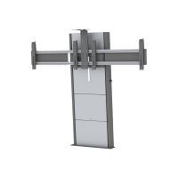 SMS Presence Wall/Floor VC Motorized - Aufstellung - motorisiert - für 2 LCD-Displays - verriegelbar - Aluminium, anthrazit - Bildschirmgröße: von 116,8 cm (ab 46")