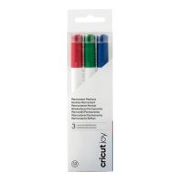 Cricut Joy Permanent, 3 Stück(e), Blau, Grün, Rot, Blau, Grün, Rot, Weiß, Rund, 1 mm, Ölhaltige Tinte