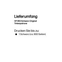 HP 953 - 20 ml - Schwarz - original - Blisterverpackung