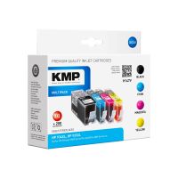 KMP MULTIPACK H147V - 4er-Pack - Schwarz, Gelb, Cyan, Magenta - kompatibel - Tintenpatrone (Alternative zu: HP 934XL, HP 935XL, HP C2P23AE, HP C2P24AE, HP C2P25AE, HP C2P26AE)