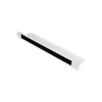 ROLINE Kabeleingangsplatte für Rack - mit Bürstenstreifen - RAL 7035, Hellgrau - 1U - 25.4 cm (10")