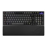 ASUS ROG Azoth 96 HE, Verkabelt & Kabellos, USB + RF Wireless + Bluetooth, Magnetic-mechanical key switch, QWERTZ, RGB-LED, Schwarz