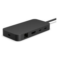 Microsoft Surface USB4 Dock, Kabelgebunden, USB4, 100 W, 1000 Mbit/s, Schwarz, 60 Hz