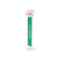 Compulocks iPad 10th-11th (A16) Gen Space Enclosure Brandable Floor Stand White - Befestigungskit (Aufstellung, Gehäuse)