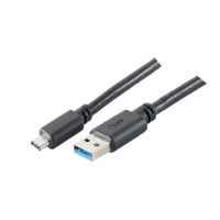 ShiverPeaks 77142-1.8, 1 m, USB C, USB A, USB 3.2 Gen 1 (3.1 Gen 1), 5 Gbit/s, Schwarz
