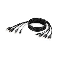 Belkin Secure KVM Combo Cable - Video- / USB- / Audio-Kabel - TAA-konform - USB, Mini-Stecker, HDMI (M)