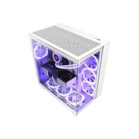 NZXT H series H9 Flow - Mid tower - ATX - Seitenteil mit Fenster (gehärtetes Glas)