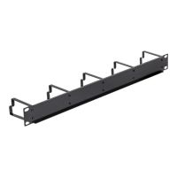 Delock Kabelmanagement - Jet Black, RAL 9005 - 1U - 48.3 cm (19")