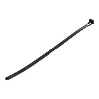 StarTech.com 10"(25cm) Reusable Cable Ties, 1/4"(7mm) wide, 2-1/2"(65mm) Bundle Dia. 50lb(22kg) Tensile Strength, Releasable Nylon Ties, Indoor/Outdoor, 94V-2/UL Listed, 100 Pack, Black - Nylon 66 Plastic - TAA (CBMZTRB10BK)