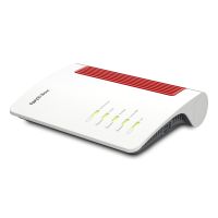 AVM FRITZ!Box 4690, Wi-Fi 7 (802.11be), Dual-Band (2,4 GHz/5 GHz), Ethernet/LAN, Rot, Weiß, Tabletop-Router