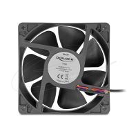 Delock Gehäuselüfter - axial - 120 mm - Schwarz