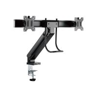 LogiLink Befestigungskit - platzsparend - für 2 LCD-Displays / Curved LCD-Displays - Schwarz - Bildschirmgröße: 43.2-68.6 cm (17"-27")
