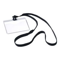 Durable Namensschild - für 60 x 90 mm - Schwarz, durchsichtig (Packung mit 10)