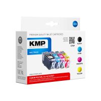 KMP MULTIPACK C72V - 4er-Pack - Schwarz, Gelb, Cyan, Magenta - kompatibel - Tintenpatrone (Alternative zu: Canon 2932B012, Canon 2934B001, Canon 2935B001, Canon 2936B001, Canon CLI-521C, Canon CLI-521M, Canon CLI-521Y, Canon PGI-520BK)