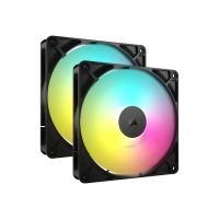 Corsair RS140 ARGB - Gehäuselüfter - 140 mm - Schwarz (Packung mit 2)