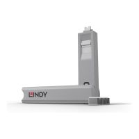 Lindy Schloss für USB-C-Port - weiß