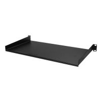 StarTech.com Server Rack Fachboden 1 HE - 25 cm Tief - Stahl - Rack - Regal - Schwarz - 1U - 25.4 cm (10")