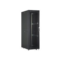DIGITUS Professional Unique DN-19 SRV-42U-B-GD-1 - Schrank Netzwerkschrank - Schwarz, RAL 9005 - 42HE - 48.3 cm (19")