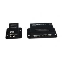 Exsys EX-1446, Netzwerksender & -empfänger, 50 m, Cat5,Cat6, Schwarz, 600 g, 6,5 cm