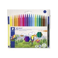 STAEDTLER Noris 326 - Filzstift - nicht dauerhaft - gemischte Farben - wasserbasierte Lebensmitteltinte - 1 mm (Packung mit 20)