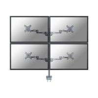 Neomounts FPMA-D935D4 - Befestigungskit - Voll beweglich - für 4 LCD-Anzeigen - Silber - Bildschirmgröße: 25.4-68.6 cm (10"-27")