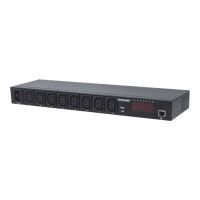 Intellinet 19" 8-fach IP-Steckdosenleiste / Smart PDU mit C13-Kaltgerätesteckdosen, Kontrolliert Strom, Temperatur und Luftfeuchtigkeit, C20-Stromeingang, 1 HE - Stromverteilungseinheit (Rack - einbaufähig)