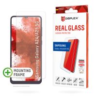 E.V.I. Displex Panzerglas (10H, 2D) für Samsung Galaxy A24/A25 5G, Eco-Montagerahmen, kratzer-resistent, Samsung, Galaxy A24, Trockene Anwendung, Staubresistent, Kratzresistent, Schockresistent, Transparent, 1 Stück(e)