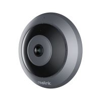 Reolink Fisheye Series W520, IP-Sicherheitskamera, Drinnen, Verkabelt & Kabellos, Google Assistant, Decke/Wand, Schwarz, Grau