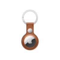 Apple Tasche für Airtag - Leder, stainless steel