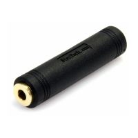 StarTech.com 3.5mm Female to Female Coupler - 3.5mm Audio Coupler - Gold Plated Connectors - Female/Female - Aux Cord Adapter (GCAUD3535FF)