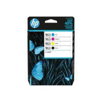 HP 963 4er-Pack OriginalDruckerpatronen Schwarz/Cyan/Magenta/Gelb - Tinte auf Pigmentbasis - Tinte auf Pigmentbasis - 47,86 ml - 1000 Seiten - 5 Stück(e) - Kombi-Packung