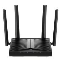 CUDY WR3600, Wi-Fi 7 (802.11be), Dual-Band (2,4 GHz/5 GHz), Ethernet/LAN, Schwarz, Tabletop-Router