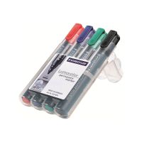 STAEDTLER Lumocolor 352 - Marker - permanent - Schwarz, Rot, Blau, Grün - 2 mm (Packung mit 4)