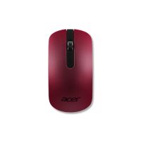 Acer Slim Optical Mouse - AMR, Beidhändig, Optisch, RF Wireless, 1000 DPI, Rot