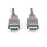 DIGITUS 4K - HDMI AOC Hybrid Glasfaserkabel mit 10m abnehmbaren Stecker