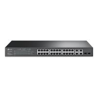 TP-LINK JetStream TL-SL2428P V6.6 - Switch - L3 - Smart - 24 x 10/100 + 2 x Kombi-Gigabit-SFP - an Rack montierbar - PoE+ (250 W)