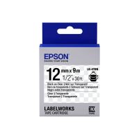 Epson LabelWorks LK-4TBN - Schwarz auf Transparent - Rolle (1,2 cm x 9 m)
