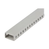 StarTech.com Open Slot Cable Management Raceway with Cover, 2"(50mm)W x 1"(25mm)H, 6.5ft(2m) length, 1/4"(8mm) Slots, PVC Network Cable Hider Kit/Wall Wire Duct, Max 25 Cables, UL Listed - UL94 V0, M1 Fire Rated (CBMWD5025)