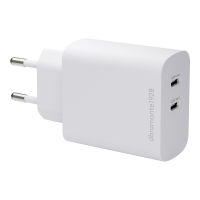 dbramante1928 re-charge - Netzteil - 45 Watt - Apple 2.4A, PD/PPS, PD 2.0, PD 3.0, QC 2.0, QC 3.0, AFC, SCP, Fast Charge - 2 Ausgabeanschlussstellen (24 pin USB-C)