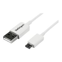 StarTech.com 1m USB 2.0 A auf Micro USB B Kabel - USB A / Micro B Datenkabel / Anschlusskabel - Weiß - USB-Kabel - Micro-USB Typ B (M)