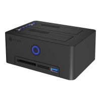 ICY BOX IB-1233CL-CR - HDD / SSD Dockingstation - Klonstation Schächte: 2 - 2,5" / 3,5" gemeinsam genutzt (6,4 cm/8,9 cm gemeinsam genutzt)